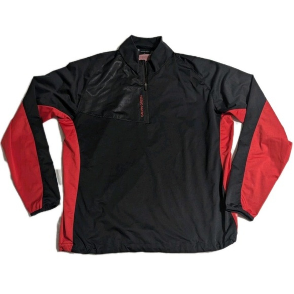 Galvin Green Golf Windbreaker Men's XL Black Red‎ Twin Hills Country Club Jacket